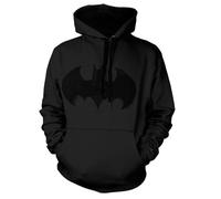 BATMAN Offizielles Lizenzprodukt Inked Logo Groß & Hoch Kapuzenpullover (Schwarz) 3X-Large