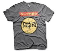BATMAN Offizielles Lizenzprodukt Japanese Retro Logo Herren T-Shirt (Dark-Grau), XX-Large