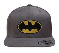 BATMAN Offizielles Lizenzprodukt Logo Premium Snapback Cap (Dunkelgrau), Einheitsgröße