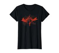 Batman Red Gotham Knight T Shirt T-Shirt, Damen, Schwarz, XXL