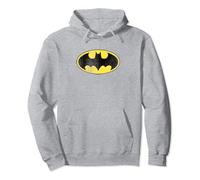 Batman Retro Bat Logo Distressed Pullover Hoodie