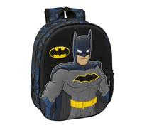 Batman Schulrucksack mit 3D-Design, ideal für Kinder verschiedener Altersgruppen, bequem und vielseitig, Qualität und Widerstandsfähigkeit, 27 x 10 x 33 cm
