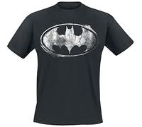 Batman Smudge Logo T-Shirt schwarz in 3XL