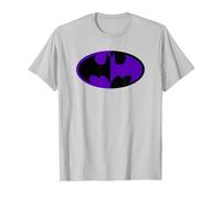 Batman Split Symbol T-Shirt, Herren, Silber, XXL