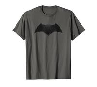 Batman v Superman Beveled Bat Logo Gray T Shirt T-Shirt