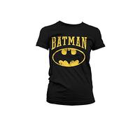 Batman Officially Licensed Merchandise Vintage Women T-Shirt (Black), X-Large