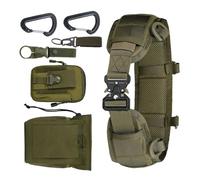 Battle Belt Pouches, Airsoft Utility Belt - Comfortable Tool Waist Security Guard Belt, Multifunctional Airsoft Utility Belt for Training, Hunting, Outdoor, Armeegrün, Refer to description, Unisex