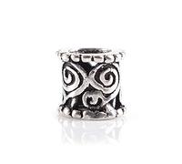 Battle-Merchant - Bartperle Wikinger, klein - aus echtem Silber (925) - 3mm Innendurchmesser - Mittelalter Bartschmuck, Haarperle