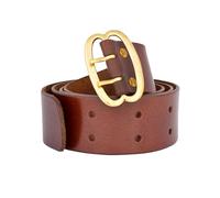 Battle Merchant Breiter Ledergürtel mit Messingschnalle