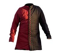 Gambeson mit Knöpfen, rot und schwarz, Gr. S