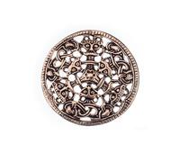 Battle Merchant Große Wikinger Brosche im Borre Stil aus Bronze Mystische Brosche Wikinger Gewandschmuck Fibel LARP