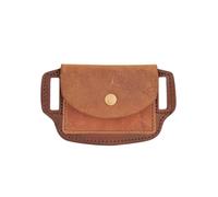 Battle-Merchant Gürteltasche aus Leder, Braun | Portemonnaie für den Gürtel, Kleine Geldbörse, Tasche für EC-Karte, Scheine & Schlüssel