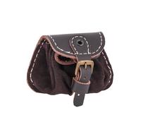 Battle-Merchant Gürteltasche klein, braun | Tasche, Leder, Mittelalter, Gewandung, Reenactment, LARP & Fantasy Cosplay
