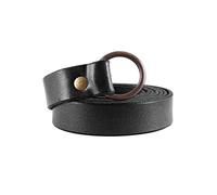 Battle-Merchant Mittelalter Ledergürtel, Ringschnalle | ca. 21 mm Breit, Unisex, Damen & Herren, Wikingergürtel, Piraten, Langgürtel, Für LARP, Reenactment & Fantasy Cosplay