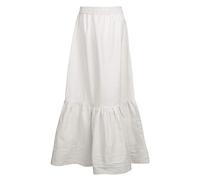 Battle-Merchant Mittelalter Rock Unterrock lang aus Baumwolle Damen | LARP Wikinger Kleidung Karneval Verkleidung mittelalterlich (XXL, Natur)