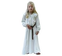 Battle-Merchant Mittelalterkleid Ana für Mädchen, Bodenlang, Natur, 164