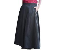 Battle-Merchant Mittelalterlicher Rock, Damen, Schwarz, XL