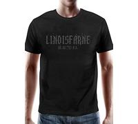 Battle-Merchant - T-Shirt Lindisfarne - Wikinger Überfall von 793 n.Chr. - Herren - Motiv - Wikinger (L, Schwarz)