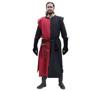 Battle-Merchant Wappenrock Eckhart einfarbig oder Mi-Parti | Mittelalter Waffenrock, wadenlang, für Reenactment, LARP & Fantasy Cosplay