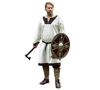 Battle-Merchant Wikinger Tunika Vallentin, Herren, Natur/Braun, L