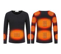 Battnot Beheizbare Unterwäsche Herren Damen Heizung Thermounterwäsche USB Elektrisch Beheizte Kleidung Top Heizunterwäsche waschbare elektrische Thermounterwäsche Tops 3 Gang Temperaturregelung