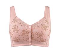 Battnot BH Damen Ohne BüGel mit Vorderverschluss Daisy Bra mit Druckknopf Aus Baumwolle Soft BH Große Größe BH Atmungsaktiv Klassischer Bras Nahtloser Bequemer BH mit Vorderverschluss FüR Senioren