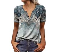 Battnot Bluse Damen Sommer Tshirt Elegant Kurzarm Top Lässige Oberteil Kleidung Casual Shirts V Ausschnitt Sommerblusen Tunika Blusen & Tuniken Für Damen Tshirt Elegant 2025 Mode Blusenshirt