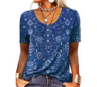 Battnot Bluse Damen Sommer Tshirt Elegant Kurzarm Top Lässige Oberteil Kleidung Casual Shirts V Ausschnitt Sommerblusen Tunika Blusen & Tuniken Für Damen Tshirt Elegant 2025 Mode Blusenshirt