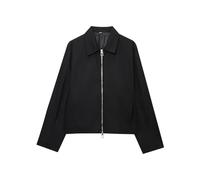 Battnot Bomberjacke Damen Kurz Blouson Jacket leichte Fliegerjacke Langarm Casual Übergangsjacke Damen Crop Jacke frühling Leichte Sommerjacke Kurzer Mantel Parka Jacket Herbstjacke Streetwear