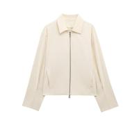 Battnot Bomberjacke Damen Kurz Blouson Jacket leichte Fliegerjacke Langarm Casual Übergangsjacke Damen Crop Jacke frühling Leichte Sommerjacke Kurzer Mantel Parka Jacket Herbstjacke Streetwear