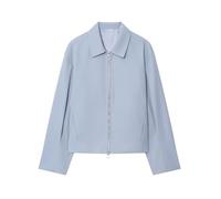 Battnot Bomberjacke Damen Kurz Blouson Jacket leichte Fliegerjacke Langarm Casual Übergangsjacke Damen Crop Jacke frühling Leichte Sommerjacke Kurzer Mantel Parka Jacket Herbstjacke Streetwear