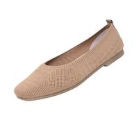 Battnot Damen-Ballerinas, breite Ballerinas, Slip-on-Strickschuhe, Bequeme, runde Zehenpartie für Damen Elegant Und Bequem Sportschuhe Atmungsaktiv Slip on Sommerschuhe Laufschuhe