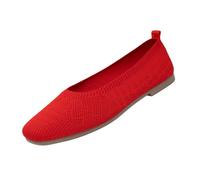 Battnot Damen-Ballerinas, breite Ballerinas, Slip-on-Strickschuhe, Bequeme, runde Zehenpartie für Damen Elegant Und Bequem Sportschuhe Atmungsaktiv Slip on Sommerschuhe Laufschuhe