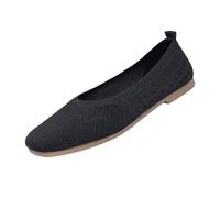 Battnot Damen-Ballerinas, breite Ballerinas, Slip-on-Strickschuhe, Bequeme, runde Zehenpartie für Damen Elegant Und Bequem Sportschuhe Atmungsaktiv Slip on Sommerschuhe Laufschuhe