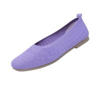 Battnot Damen-Ballerinas, breite Ballerinas, Slip-on-Strickschuhe, Bequeme, runde Zehenpartie für Damen Elegant Und Bequem Sportschuhe Atmungsaktiv Slip on Sommerschuhe Laufschuhe