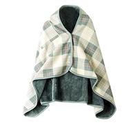 Battnot Damen Poncho, Winter Warm Umhang Cape Cardigan, Decke mit ärmeln Damen Poncho Kuscheldecke Flauschig, Oversize Pullover Damen Umhang Decke Wrap Open Front Cape Winterdecke Dicke TV Decke Coat