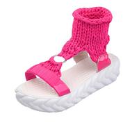 Battnot Damen Sandalen Plateau Sommer, Frauen Mädchen Casual Open Toe Schnalle Plattformen Med Heel Schuhe Böhmischen Mode Flache Beiläufige Sandalen Strand Flache Schuhe Frau Geschenk Freizeitschuhe