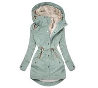 Battnot Damen Winterjacke Winter Warm Wintermantel Damen Winterparka Dicker Warm Lang Wintermantel mit Fellkapuze Winter Jacke Outdoor Jacke für Winterjacke Damen Winterjacke Damen Baumwolljacke