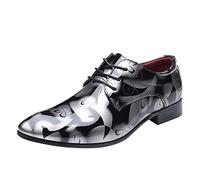 Battnot Herren Business Schuhe Derby Anzugschuhe Smoking Halbschuhe Männlichen Spitzschuhe Leder Hochzeit Brogue Schwarz Braun Lackschuhe Derbyschuhe Schuhe Klassischer Schnürschuhe Glattleder Derby
