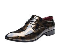 Battnot Herren Business Schuhe Derby Anzugschuhe Smoking Halbschuhe Männlichen Spitzschuhe Leder Hochzeit Brogue Schwarz Braun Lackschuhe Derbyschuhe Schuhe Klassischer Schnürschuhe Glattleder Derby