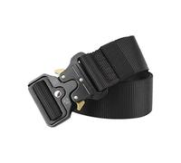 Battnot Herren Gürtel Canvas Military Outdoor Sport Trainingsgürtel Metall Schnalle stufenlos verstellbarer Stoffgürtel mit Eisenschnalle, Belt für Männer Länge 125 cm, Breite ca. 3,8 cm Mens Bund