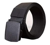 Battnot Herren Gürtel Canvas Nylon Outdoor Sport Automatisch Schnalle Metall Hypoallergenic stufenlos verstellbarer Stoffgürtel mit Eisenschnalle, Belt für Männer Länge 110 cm Mens Bund Waistband