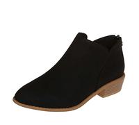 Battnot Stiefeletten Damen Elegant Schuhe Chelsea Stiefel Damen Stiefeletten Ankle Boots Kurzschaft Stiefel Retro Freizeitschuhe Damenstiefel Kurze Stiefel Schuhe Frauen Bootie Stiefel Knöchel Schuhe