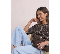 Batwing Shirt mit Rundhals und Print