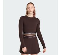 Adidas Hyperglam Cropped Long Sleeve T-shirt Braun M Frau