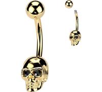 Bauchnabelpiercing Totenkopf