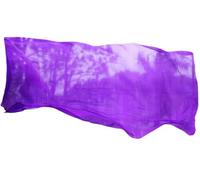 Bauchtanz-Schleier, Bauchtanz-Schleier, echte Seide, Accessoire, Schal, Praxis, mehrfarbig, mehrere Größen(Purple,400x114cm)