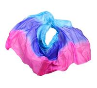 Bauchtanz-Schleier, Seidenschal for den Bauchtanz, mehrfarbig, mehrere Größen(M Real Silk Veils,90x200cm)