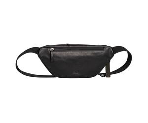 Bauchtasche CAMEL ACTIVE "Pine", Damen, Gr. B/H/T: 33cm x 15cm x 10cm, schwarz, Leder, clean, unifarben, Taschen, aus pflanzlich gegerbtem Rindsleder im kernigen Look (39989119-0) schwarz