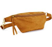Bauchtasche ELBSAND Gr. B/H/T: 26 cm x 12 cm x 7 cm, beige (camelfarben) Damen Taschen Börsen Gürteltasche aus weichem Leder (82356401-0)